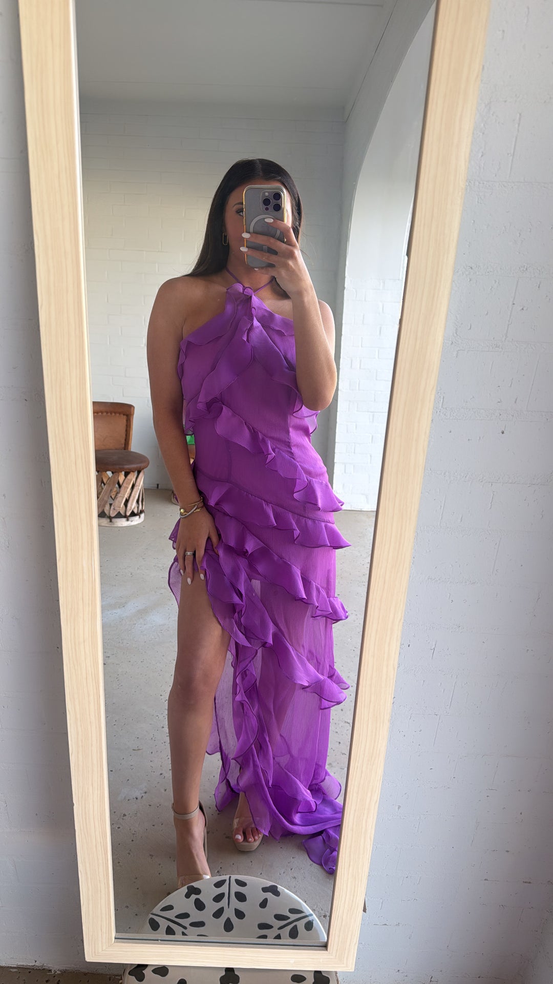 knee length dresses for ladies Taylor Purple Ruffle Tiered Maxi Dress – Pretty Little Babes Boutique